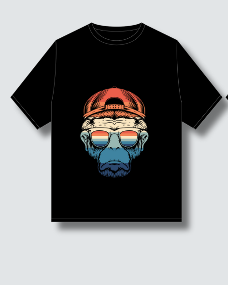 Bad Monkey Oversized Graphic T-Shirt – Streetwear with Attitude UP LOOKS