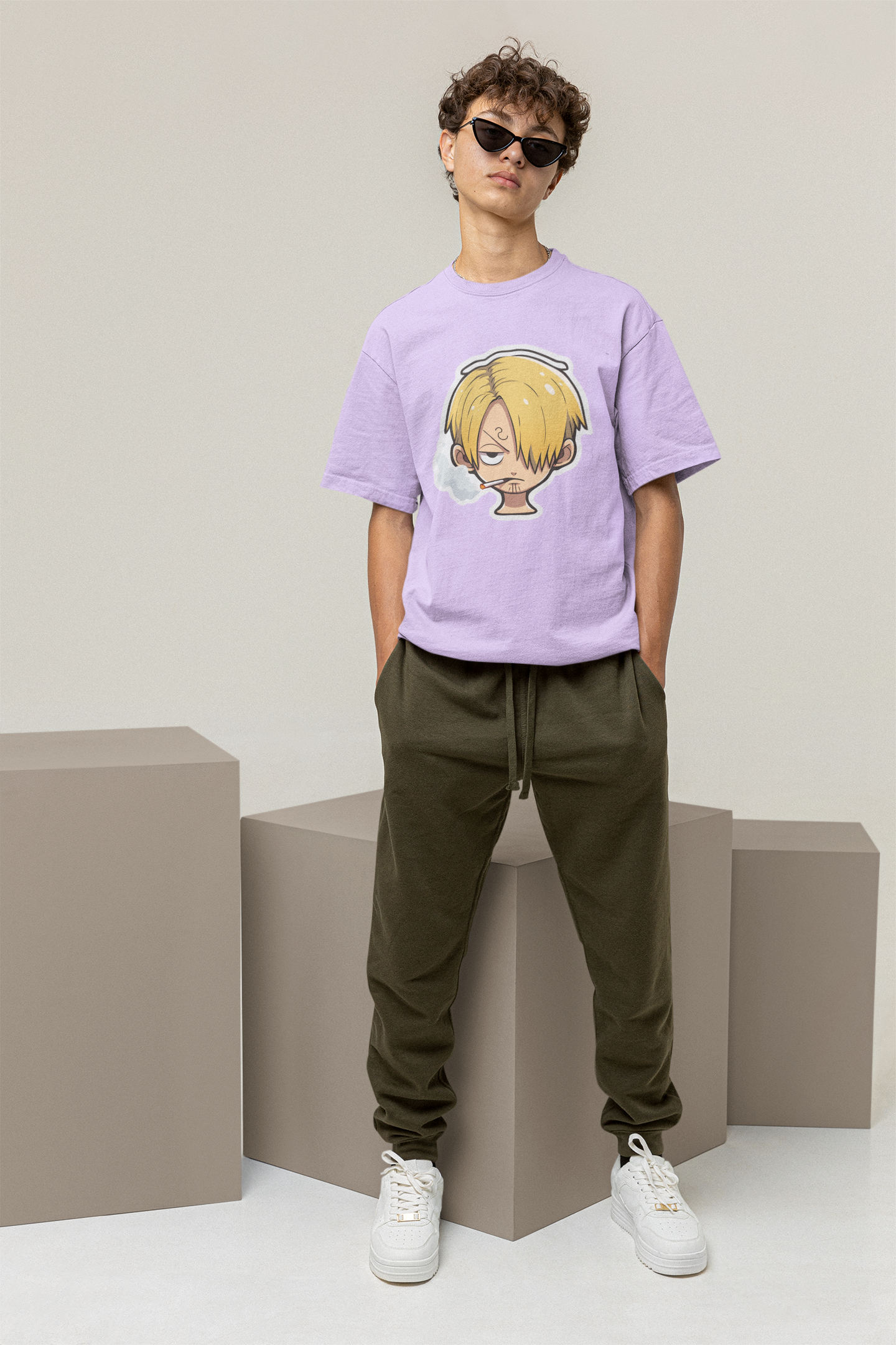 Oversized Chibi Sanji T-Shirt UP LOOKS