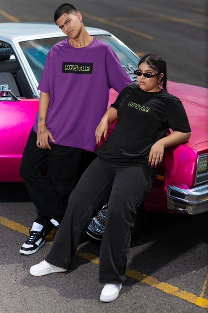 Unisex Oversized "HUSTLE" T-Shirt UP LOOKS