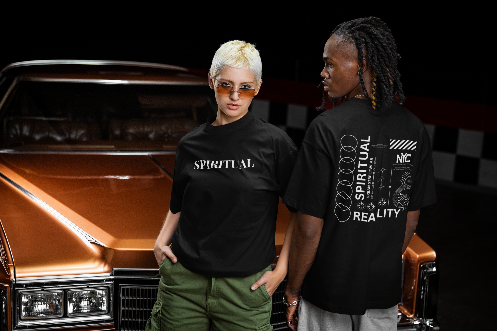 SPIRITUAL Unisex Terry Oversized Tee UP LOOKS