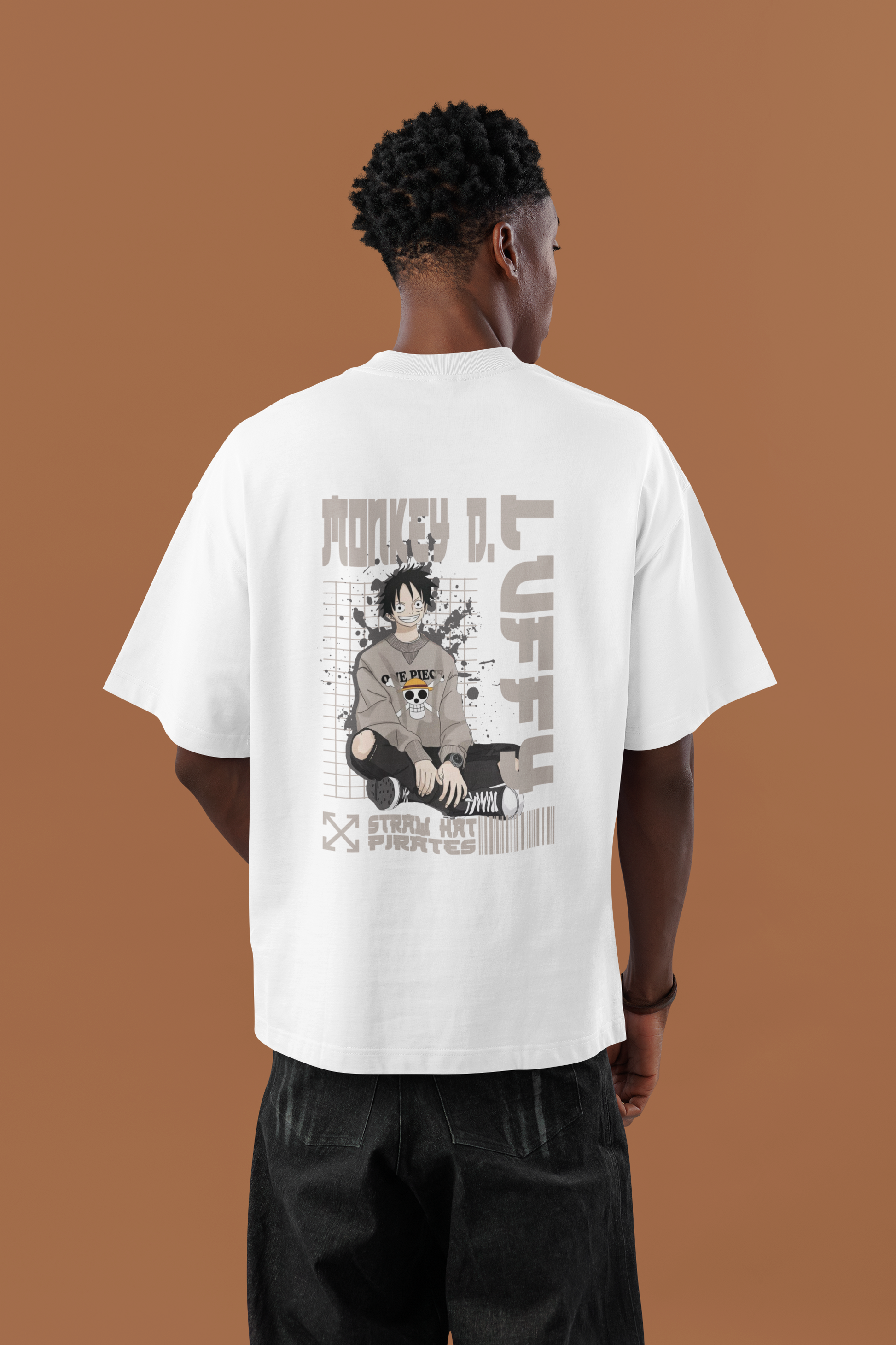 Monkey D. Luffy Oversized Streetwear T-Shirt UP LOOKS