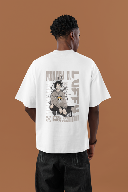 Monkey D. Luffy Oversized Streetwear T-Shirt UP LOOKS
