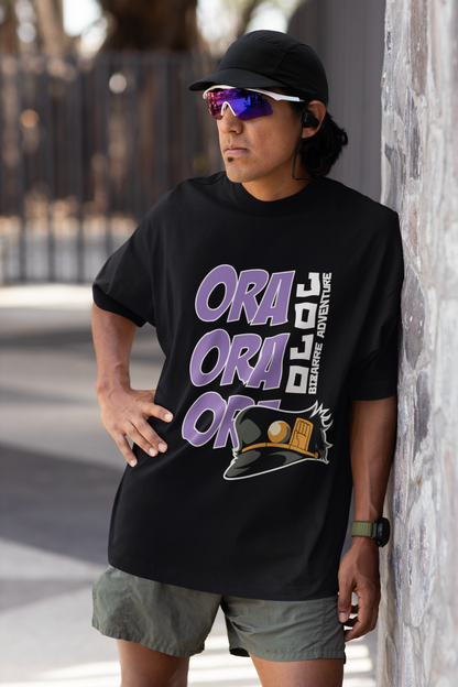 Oversized JoJo “ORA ORA ORA” T-Shirt UP LOOKS