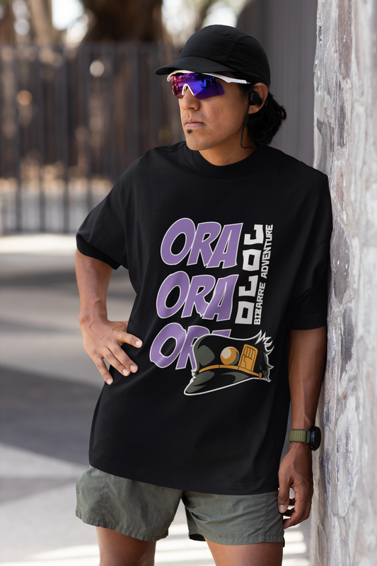 Oversized JoJo “ORA ORA ORA” T-Shirt UP LOOKS